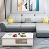 133.07" D x 70.86" W x 35.43" H Pillow Top Arm Sofa with Adjustable Bolster Pillows Clearhalo 'furn' 'furn_sectionals' 'Furniture' 'furniture_sectionals' 'kitchen' 'kitchen_sectionals' 'Living Room Furniture' 'Sectionals' 1200x1200_79af9c73-c0cb-4560-8063-2197d985bc27