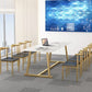 Rectangle Office Table Industrial Meeting Desk with Trestle Base Clearhalo 'furn' 'furn_office_desk' 'Furniture' 'Office Desks' 'Office Furniture' 'office_desk' 1200x1200_79b0ef66-082d-429b-ac22-5bf4bf421d2e