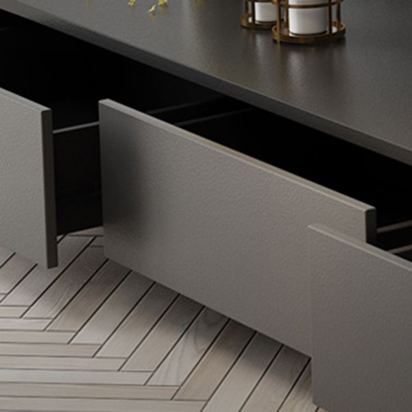 Modern TV Stand with Sliding Storage , TV Console in Grey Fit TVs for up to 71 / 92 Clearhalo 'furn' 'furn_tv_stands_entertainment_centers' 'Furniture' 'Living Room Furniture' 'TV Stands & Entertainment Centers' 'TV Stands & Media Storage Furniture' 'tv_stands_entertainment_centers' 1200x1200_79b1a0f5-ae0d-4943-86ff-492aa7a08917