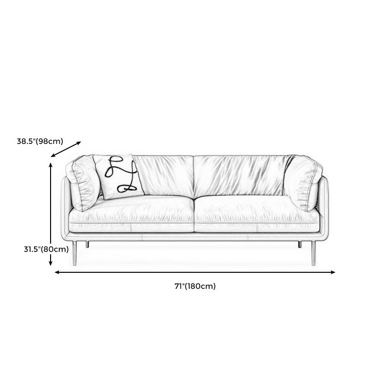 Faux Leather Tight Back Settee Modern Square Arm Couch in Black/Brown/Gray Clearhalo 'furn' 'furn_sofas' 'Furniture' 'furniture_sofas' 'Living Room Furniture' 'Sofa' 'sofas' 1200x1200_79b23346-d9c5-4dbb-b266-d75e24736e69