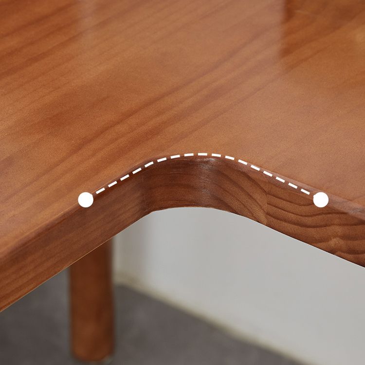 Modern Solid Wood Writing Desk Corner 29.53-inch Tall Office Desk with H-Shape Base Clearhalo 'furn' 'furn_office_desk' 'Furniture' 'Office Desks' 'Office Furniture' 'office_desk' 1200x1200_79b26917-3588-4210-8f4e-c137c88367b7