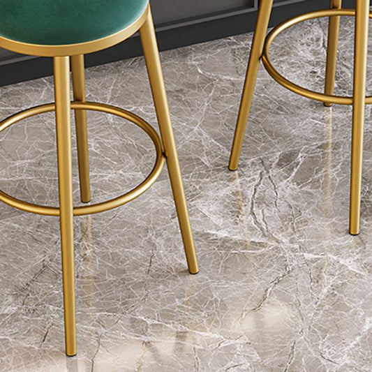 Glam Reception Footrest Stool Matte Finish Velvet Counter Stool Clearhalo 'Bar Furniture' 'Bar Stools' 'bar_stools' 'Furniture' 'furniture_bar_stools' 'Kitchen & Dining Furniture' 1200x1200_79b2bb74-740c-4533-8f36-a5035e5d8000