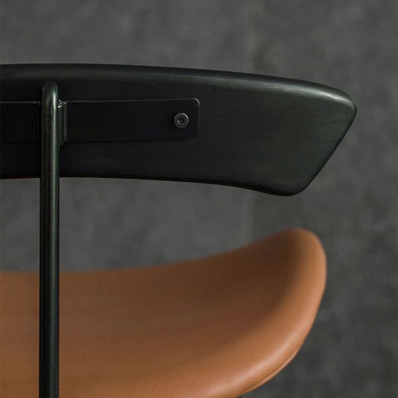 Contemporary Faux Leather Bar Stool 39" Indoor Stool with Metal Base Clearhalo 'Bar Furniture' 'Bar Stools' 'bar_stools' 'furn' 'furn_bar_stools' 'furniture_bar_stools' 'Kitchen & Dining Furniture' 'kitchen&dining_furn' 'kitchen' 'kitchen_furn' Furniture' 1200x1200_79b30749-f784-490c-81e6-2071ac22a599