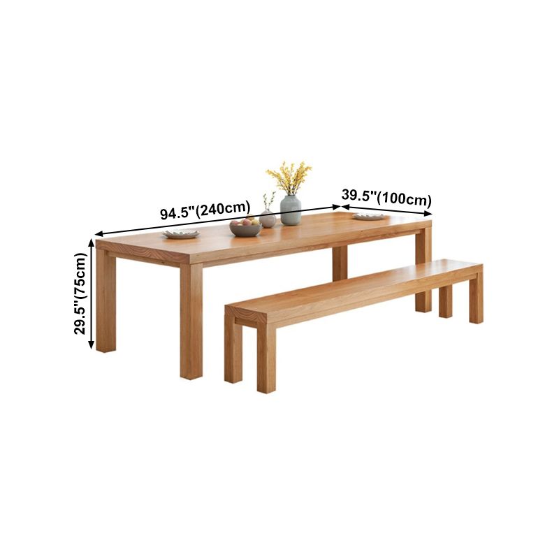 Modern Style Dining Table Rectangle Wood Dining Table with 3 legs Clearhalo 'Dining Tables & Seating' 'Dining Tables' 'dining_table' 'furn' 'furn_dining_table' 'Furniture' 'furniture_dining_table' 'Kitchen & Dining Furniture' 'kitchen' 'kitchen_dining_table' 1200x1200_79b3bbb9-285e-495d-bb15-f9d4e3aa8cdd