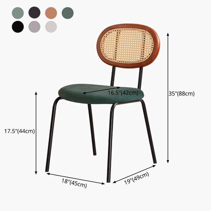 Modern Style Metal Chair Set Open Back Side Kitchen Dining Room Chairs Clearhalo ' kitchen&dining_furn' 'Dining Chairs' 'Dining Tables & Seating' 'dining_chair' 'furn' 'furn_dining_chair' 'Furniture' 'furniture_dining_chair' 'Kitchen & Dining Furniture' 'kitchen' 1200x1200_79b57210-7ce8-4855-9471-3662edaf3fdb