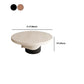 Modern Style Pedestal Base Cocktail Table Round Wooden Coffee Table
