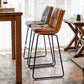 Modern PU Upholstery Bar Stool Low Back Arm-less Counter-height Indoor Stool Clearhalo 'Bar Furniture' 'Bar Stools' 'bar_stools' 'furn' 'furn_bar_stools' 'furniture_bar_stools' 'Kitchen & Dining Furniture' 'kitchen&dining_furn' 'kitchen' 'kitchen_furn' Furniture' 1200x1200_79b64911-5013-4e12-a639-a9f883d7dc59