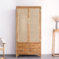 Modern Style Wood Wardrobe Cabinet Clothes Rail Wardrobe Armoire