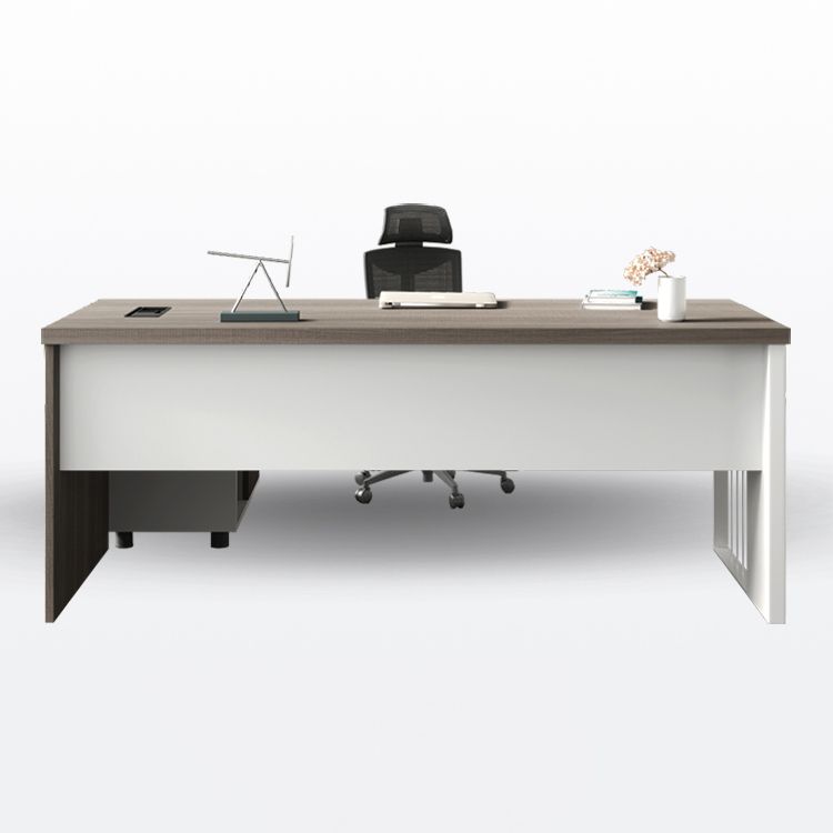 Rectangular and L-Shape Computer Desk Contemporary Manufactured Wood Desktop Desk Clearhalo 'furn' 'furn_office_desk' 'Furniture' 'furniture_office_desk' 'Office Desks' 'Office Furniture' 'office_desk' 1200x1200_79b88ae6-7db8-485f-aded-bcc9256c7ca6