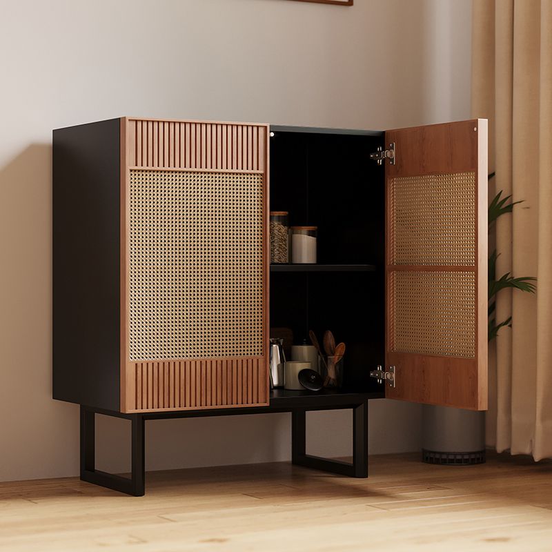 Tavolo da buffet contemporaneo Scheda laterale in legno massiccio con armadi