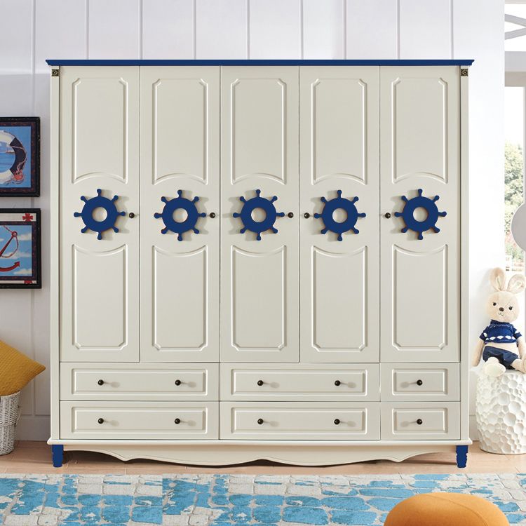 Manufactured Wood Storage Cabinet Coastal Cabinet with Drawers Clearhalo 'Armoires & Wardrobes' 'armoires_wardrobes' 'Bedroom Furniture' 'furn' 'furn_armoires_wardrobes' 'Furniture' 1200x1200_79bb17a1-08f5-4fb3-a40e-2bbf9b358411