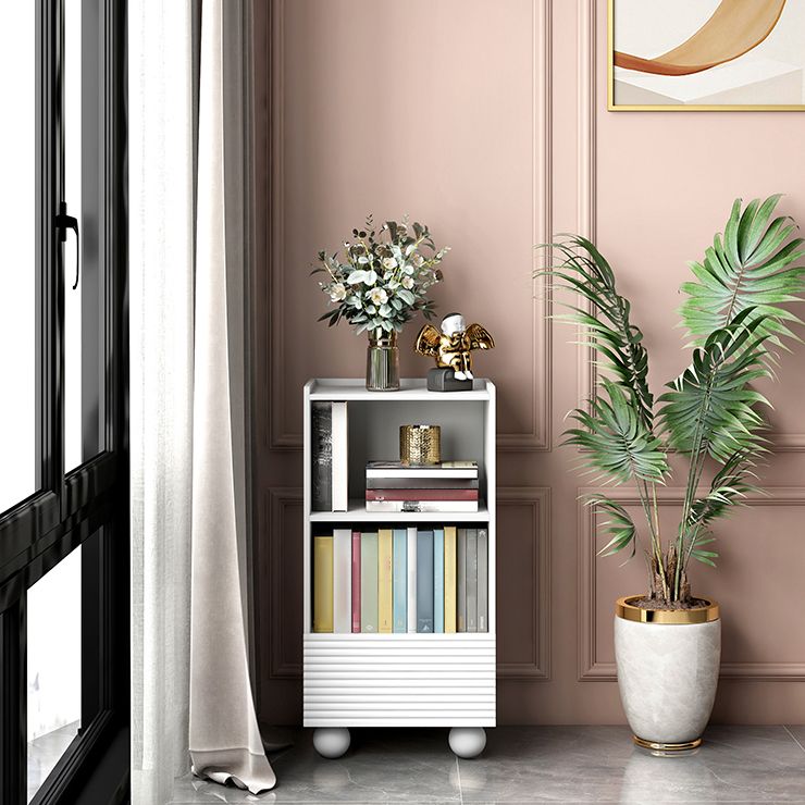 Standaard boekplank met lade verticale plank boekenkast voor kantoor