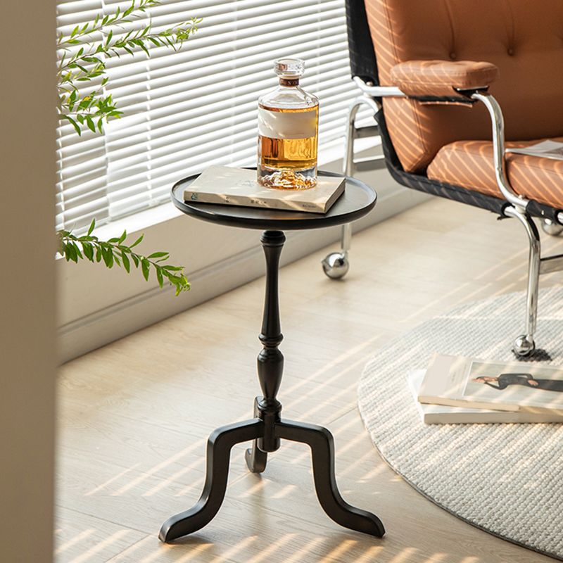 Rustic Round 3 Legs Side Table Solid Wood Tray Top End Table Set Clearhalo 'Coffee & Accent Tables' 'End & Side Tables' 'end_side_tables' 'furn' 'furn_end_side_tables' 'Furniture' 'Living Room Furniture' 1200x1200_79bcb78a-d8e7-4796-bc47-5c1505d5b38f