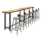 Modern 1/7 Pieces Bar Table Set Rectangle Pine Wood Counter Table for Milk Tea Shop Clearhalo 'Bar Furniture' 'furn' 'furn_home_bar_bar_sets' 'Furniture' 'Home Bars & Bar Sets' 'home_bar_bar_sets' 'Kitchen & Dining Furniture' 1200x1200_79bd5ca5-8ec3-498c-a7e5-495020bf0ed1