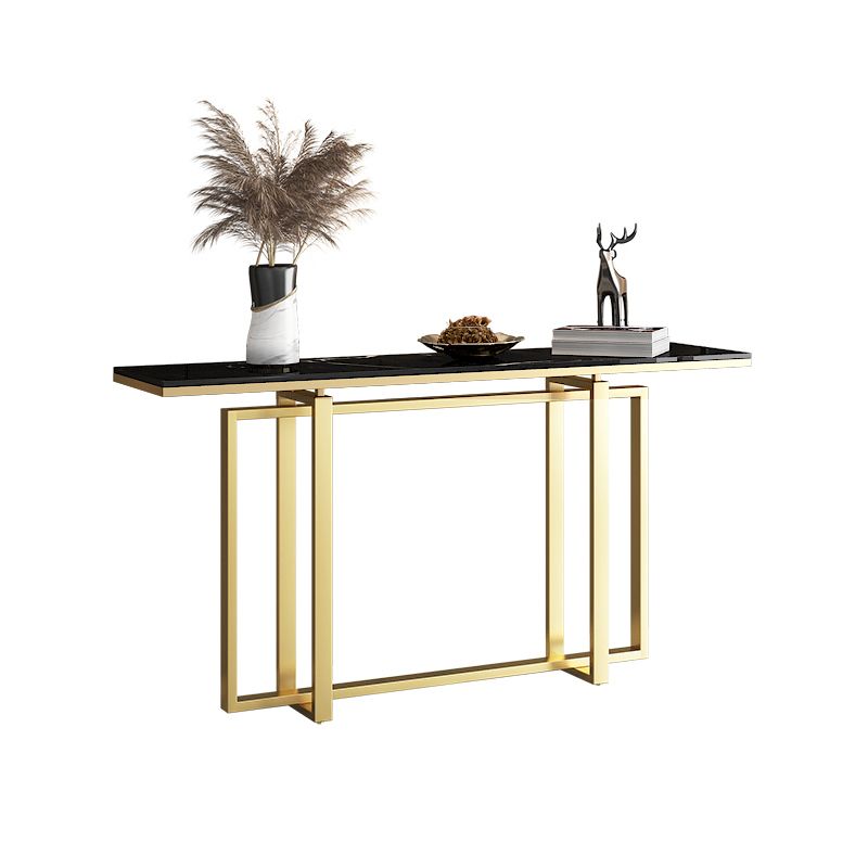 Mesa de consola resistente al marco de mármol glamour/rectángulo de metal para el hall