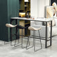Industrial Style Rectangle Bar Table Faux Marble Bar-Height Bar Dining Table Clearhalo 'Bar Furniture' 'Bar Tables' 'bar_tables' 'furn' 'furn_bar_tables' 'Furniture' 'Kitchen & Dining Furniture' 1200x1200_79be54de-c831-4b98-ae08-b1ef6f5bfd28