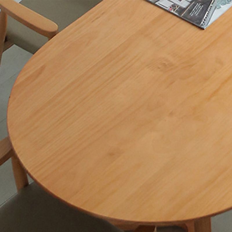 Oval Dining Table Simplicity Solid Wood Table for Dining Room