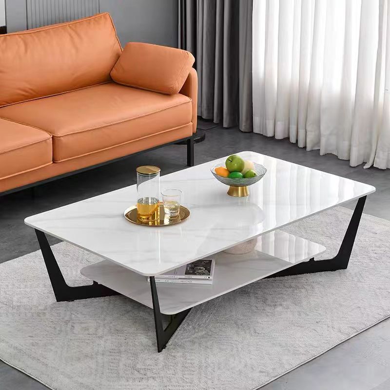 Slate Rectangular Coffee Table Minimalist Coffee Table for Living Room Clearhalo 'Coffee & Accent Tables' 'Coffee Tables' 'coffee_tables' 'furn' 'furn_coffee_tables' 'Furniture' 'Living Room Furniture' 1200x1200_79c2bf73-71be-404f-94c8-67000bf2c2db