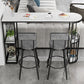 Contemporary Style 1/2/3 Pieces Stone Specialty Bar Table Set for Indoor