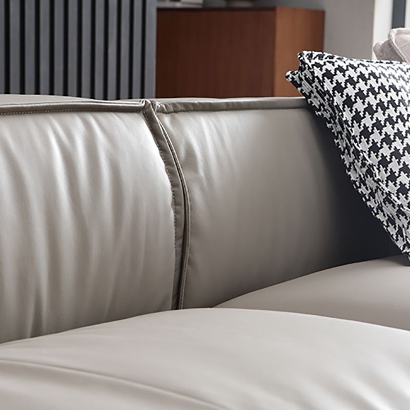 25.59" H Square Arm Modern Sofa with Tight Back Brown Sofa for Living Room Clearhalo 'furn' 'furn_sofas' 'Furniture' 'furniture_sofas' 'kitchen' 'kitchen_sofas' 'Living Room Furniture' 'Sofa' 'sofas' 1200x1200_79c49959-f0ea-4262-aece-7056eaaf3c5c