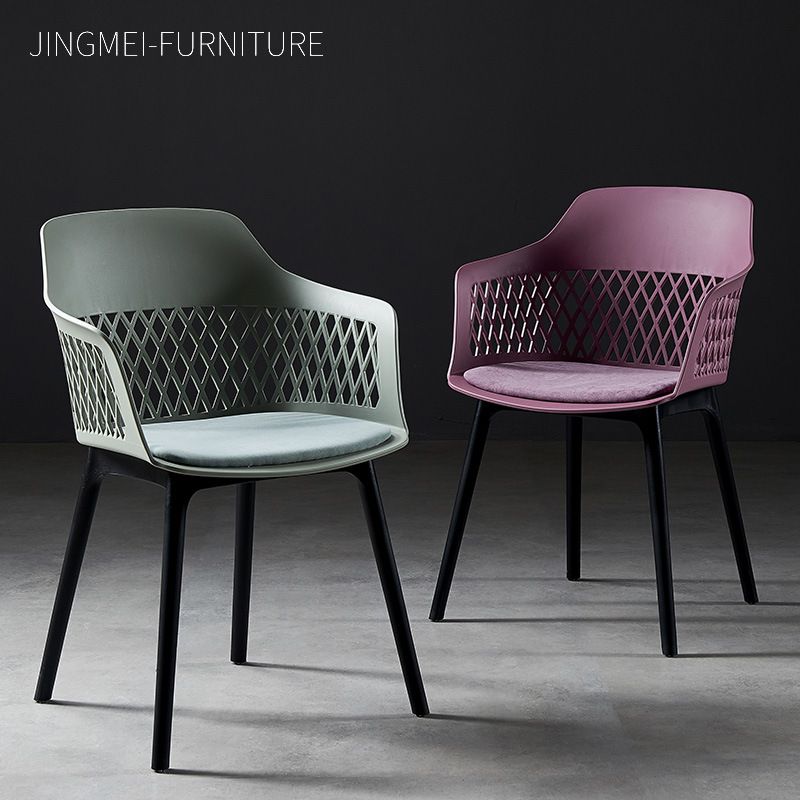 Contemporary Metal Indoor-Outdoor Room Armchair Open Back Chair Clearhalo ' kitchen&dining_furn' 'Dining Chairs' 'Dining Tables & Seating' 'dining_chair' 'furn' 'furn_dining_chair' 'Furniture' 'furniture_dining_chair' 'Kitchen & Dining Furniture' 'kitchen' 1200x1200_79c4fa38-8a81-4d66-b65c-117ed797ea34