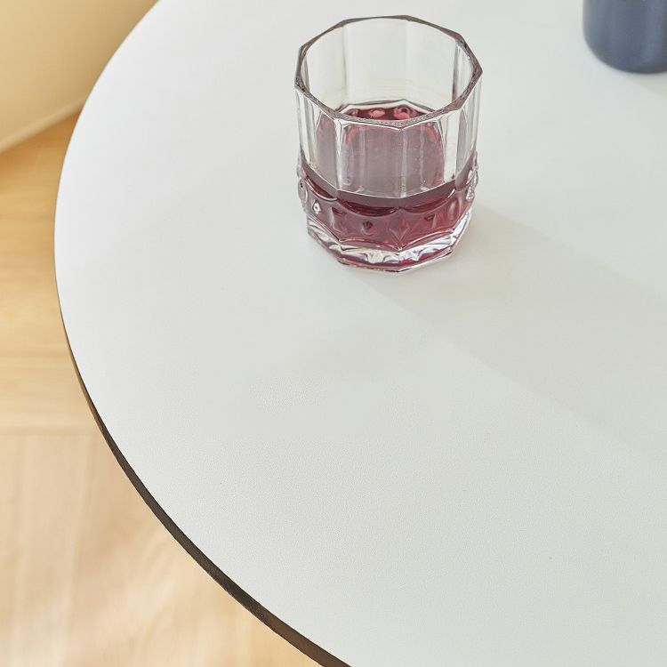 Industrial Style Dining Table Standard Height Dining Table with Pedestal Base for Home Clearhalo ' dining_table' 'Dining Tables & Seating' 'Dining Tables' 'Furniture' 'furniture_dining_table' 'Kitchen & Dining Furniture' 'kitchen&dining_furn' 'kitchen' 'kitchen_dining_table' 1200x1200_79c51bcf-9760-4b1b-979d-49988957f8af