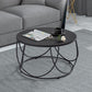 Frame Glam Cocktail Table Stone Round Nesting Coffee Table Set Clearhalo 'Coffee & Accent Tables' 'Coffee Tables' 'coffee_tables' 'furn' 'furn_coffee_tables' 'Furniture' 'Living Room Furniture' 1200x1200_79c602d7-d562-44a8-8d02-7cba6fd2b8b5