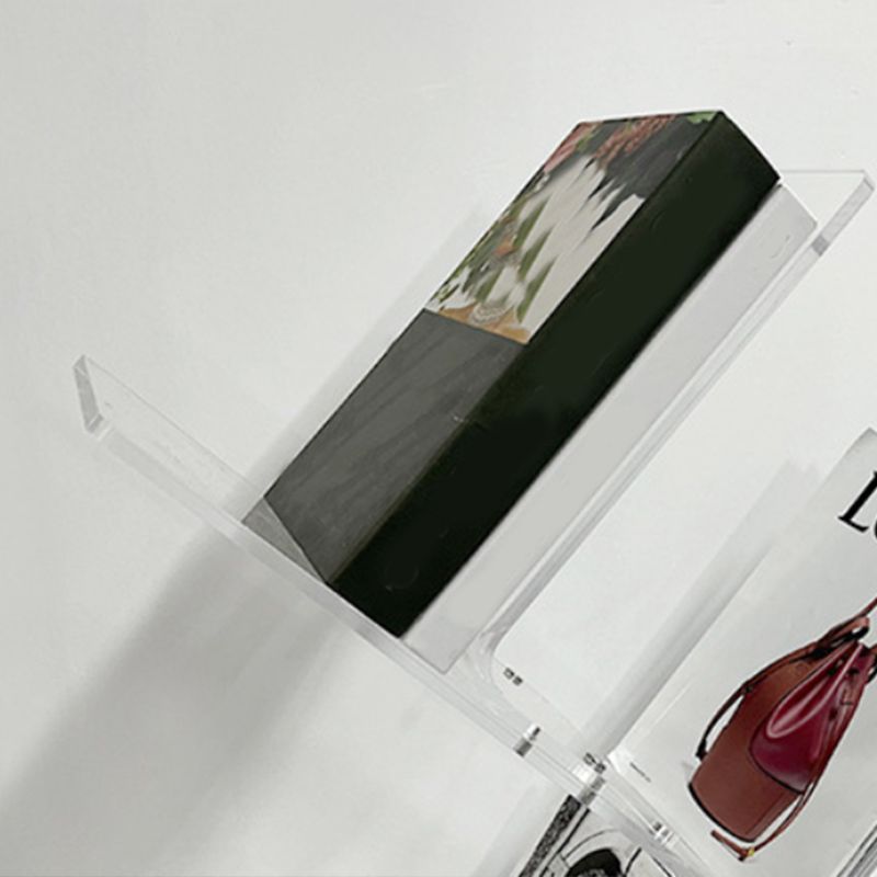 Modern Antique Finish Shelf Bookcase Acrylic Book Shelf with Shelves Clearhalo 'Bookcases' 'furn' 'furn_bookcases' 'Furniture' 'Office Furniture' 1200x1200_79c639e2-027f-4322-9596-93e5340076e5