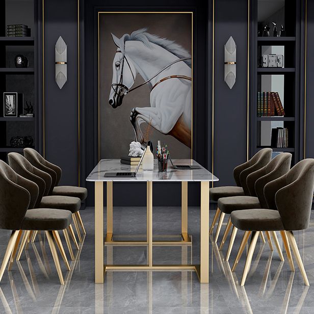 Table de réunion rectangulaire du bureau à domicile simplicité