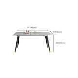 Modern Dining Table Rectangle Sintered Stone Dinner Table for Dining Room Clearhalo 'Dining Tables & Seating' 'Dining Tables' 'dining_table' 'furn' 'furn_dining_table' 'Furniture' 'Kitchen & Dining Furniture' 1200x1200_79cb159a-35b6-4568-88a3-d6f925822f0e