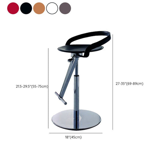 Industrieel leer Bar Stool Low Back verstelbare tegenstoel voor Bristol