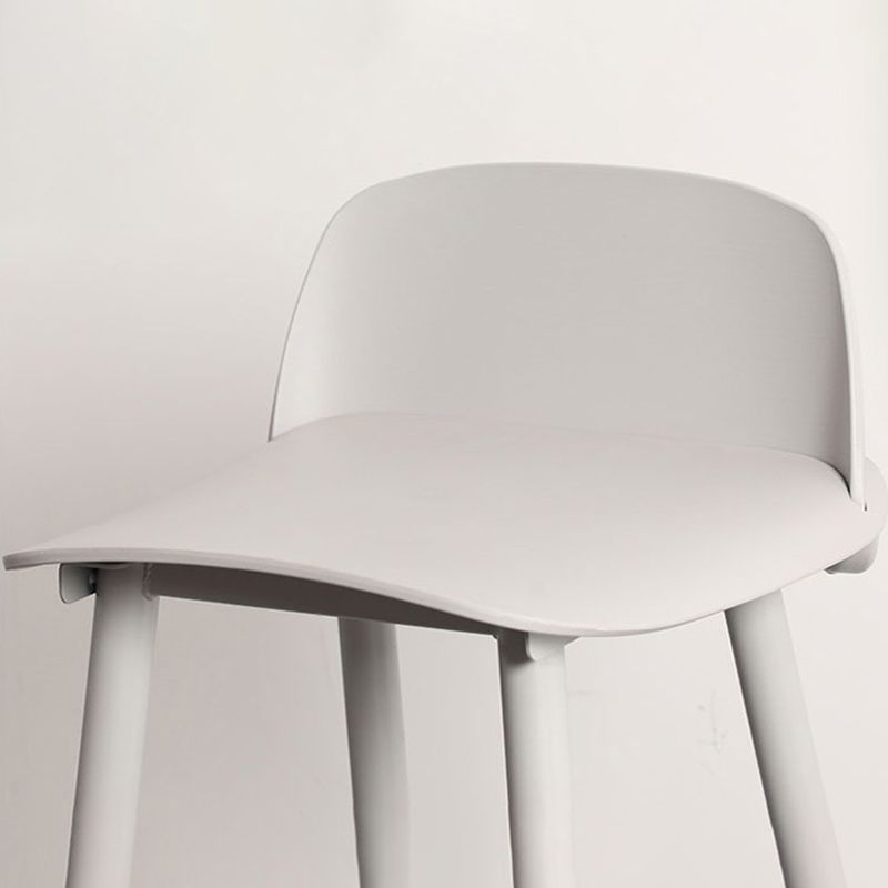 Nordic Armless Backrest Counter Stool Iron Cafe Bar Stool with Acrylic Seat Clearhalo 'Bar Furniture' 'Bar Stools' 'bar_stools' 'furn' 'furn_bar_stools' 'Furniture' 'furniture_bar_stools' 'Kitchen & Dining Furniture' 1200x1200_79cc82d9-e882-4295-85fc-69ce856a87c7