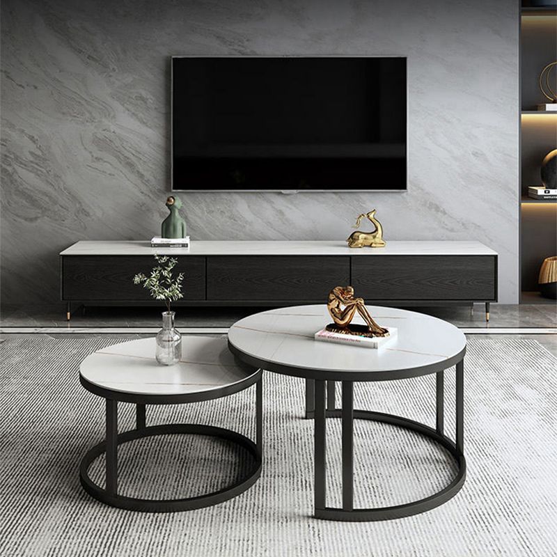 Rectangle Coffee Table Slate 2 Nesting Coffee Table Set for Living Room Clearhalo 'Coffee & Accent Tables' 'Coffee Tables' 'coffee_tables' 'furn' 'furn_coffee_tables' 'Furniture' 'Living Room Furniture' 1200x1200_79ccb26d-08bc-4c83-a1ef-15c0671c0bcc