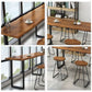 Industrial Bar Table Pine Wood Bar Dining Table with Sled Base Clearhalo 'Bar Furniture' 'Bar Tables' 'bar_tables' 'Furniture' 'furniture_bar_tables' 'Kitchen & Dining Furniture' 1200x1200_79cd0f75-0611-4d74-b5b4-6d8d9e9c5871