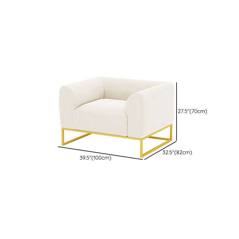 Modern 27.55" H Wood Frame Tuxedo Arm Sofa in White for Living Room Clearhalo 'furn' 'furn_sofas' 'Furniture' 'Living Room Furniture' 'Sofa' 'sofas' 1200x1200_79cd811b-6f54-459d-8a36-01e7f43370a2