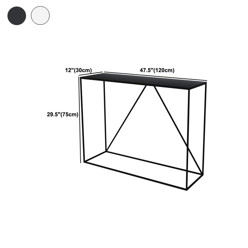 Tavolo console metallica contemporanea tavolo da console rettangolo console tavolo