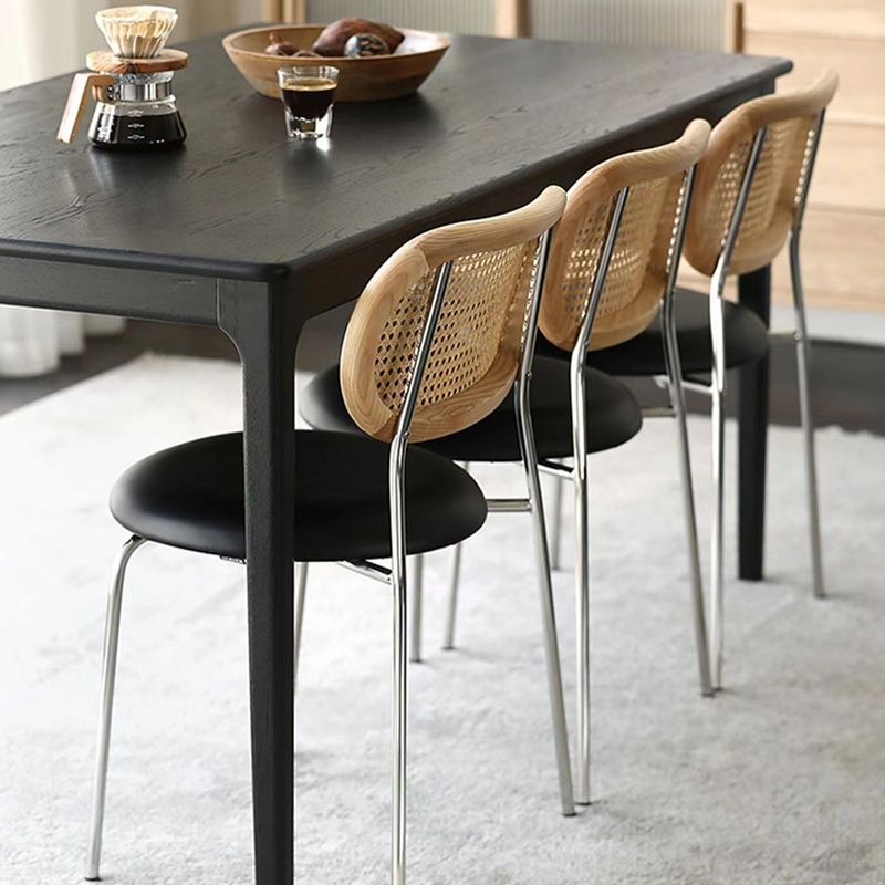 Industrial Dinner Room Dining Table Kitchen 4 Legs Dining Table Clearhalo 'Dining Tables & Seating' 'Dining Tables' 'dining_table' 'furn' 'furn_dining_table' 'Furniture' 'Kitchen & Dining Furniture' 1200x1200_79d015a2-cfbf-417d-b0e5-aade0788ace8