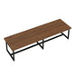 Metal Industrial Rectangle Table Pine Wood Top Indoor Table with Trestle Clearhalo 'Dining Tables & Seating' 'Dining Tables' 'dining_table' 'furn' 'furn_dining_table' 'Furniture' 'furniture_dining_table' 'Kitchen & Dining Furniture' 'kitchen' 'kitchen_dining_table' 1200x1200_79d290af-5c06-457b-a03f-a7df82d00690