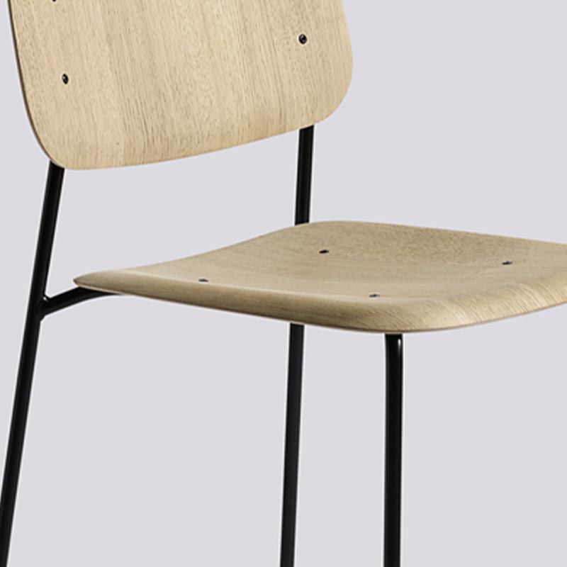 Armless Dining Chairs Wood Open Back Dining Side Furniture in Matte Finish Clearhalo 'Dining Chairs' 'Dining Tables & Seating' 'dining_chair' 'furn' 'furn_dining_chair' 'Furniture' 'Kitchen & Dining Furniture' 1200x1200_79d31dec-694b-477d-b8d3-16949e897cb3