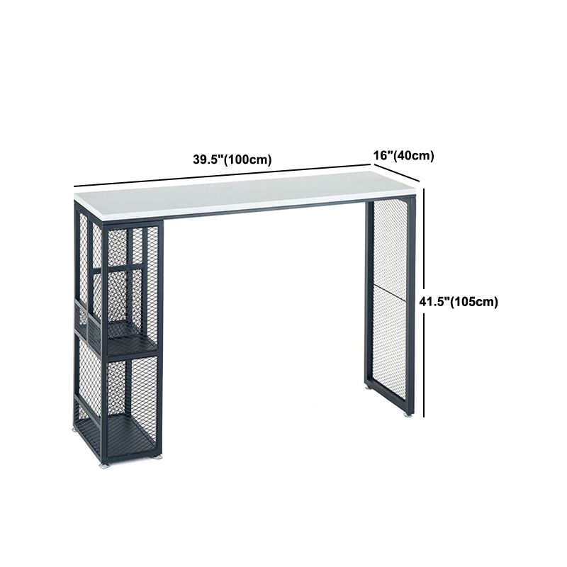 Scrivania da bar per bistrot in bianco e nero con soggiorno in pietra tavolo da bar in pietra