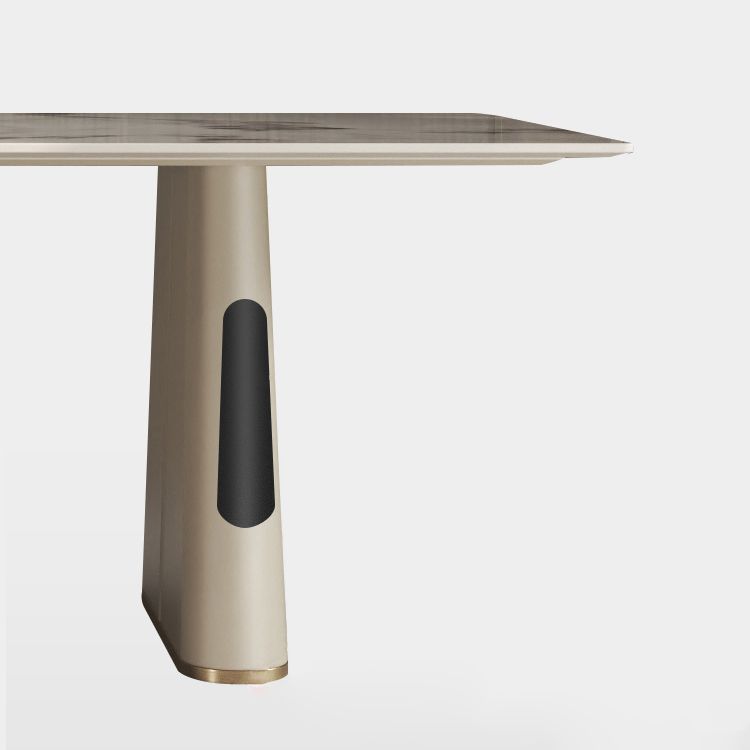 Nordic Style 1/4/5/7 Pieces Furniture Rectangle Stone Dining Table Set in White Clearhalo 'Dining Room Sets' 'Dining Tables & Seating' 'dining_room_set' 'furn' 'furn_dining_room_set' 'Furniture' 'Kitchen & Dining Furniture' 1200x1200_79d6373f-32fc-47f5-b9be-2f95d97db5ad