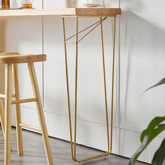 Light Brown Industrial Style Bar Table Pine Wood Milk Tea Shop Casual Bar Table Clearhalo 'Bar Furniture' 'Bar Tables' 'bar_tables' 'furn' 'furn_bar_tables' 'Furniture' 'furniture_bar_tables' 'Kitchen & Dining Furniture' 1200x1200_79d9df30-89a5-4a41-83f4-0a1b1e0eb43b