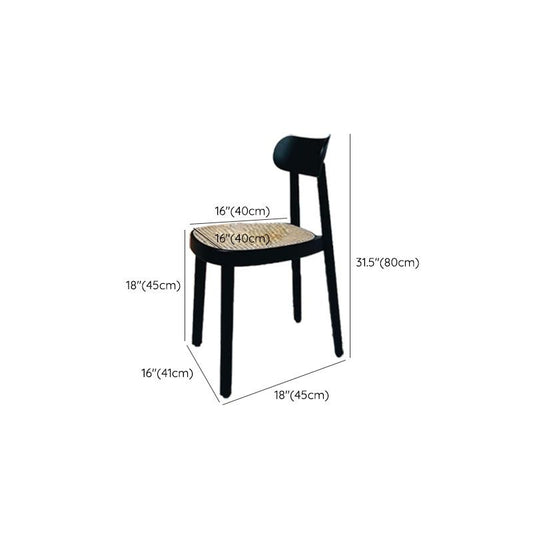 Contemporary Style Wood Counter Chair Footrest Counter Stool for Restaurant Clearhalo 'Bar Furniture' 'Bar Stools' 'bar_stools' 'furn' 'furn_bar_stools' 'Furniture' 'Kitchen & Dining Furniture' 1200x1200_79db6806-074e-4316-86d2-9bcabf1acc9c