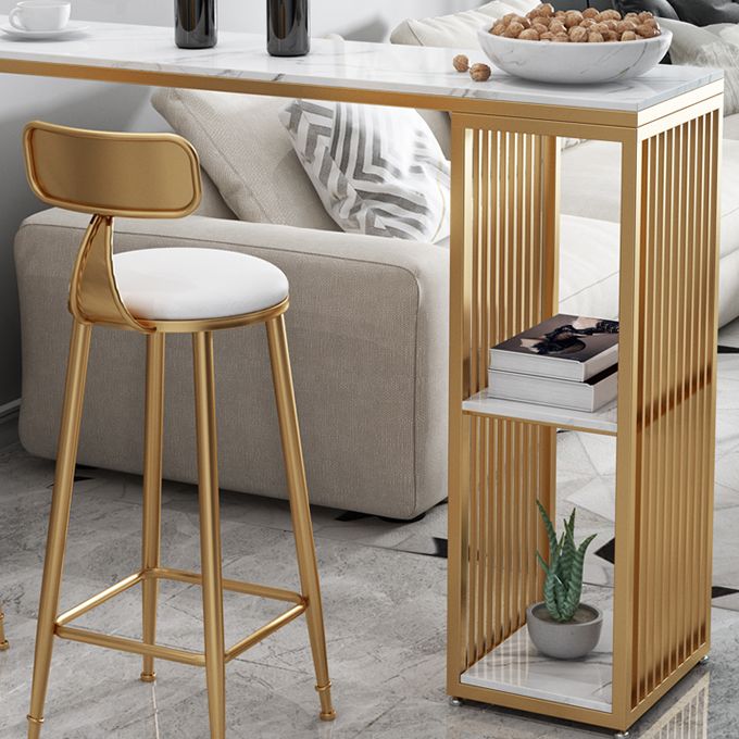 Modern Marble Bistro Bar Table Storage Rectangle Pub Height Dining Table Clearhalo 'Bar Furniture' 'Bar Tables' 'bar_tables' 'furn' 'furn_bar_tables' 'Furniture' 'furniture_bar_tables' 'Kitchen & Dining Furniture' 'kitchen&dining_furn' 'kitchen' 1200x1200_79db70cc-9a04-4627-8ce7-b8b6b36a05d0