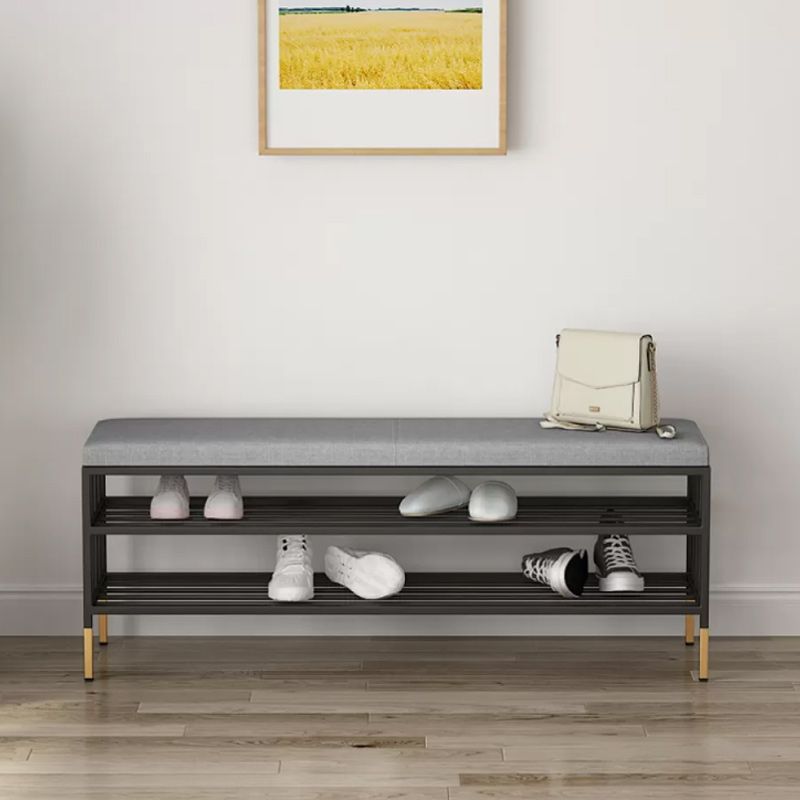 12.6"W Upholstered with Storage Bench Solid Color Bench with Legs Clearhalo 'Benches' 'Chairs & Seating' 'furn' 'furn_benches' 'Furniture' 'Living Room Furniture' 1200x1200_79dcf253-e636-4232-904f-4126923e46dc