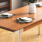 Industrial 1/2/3/4/5 Pièces Rectangle Ensemble de restauration Rectangle Table de salle à manger en bois massif avec chaises