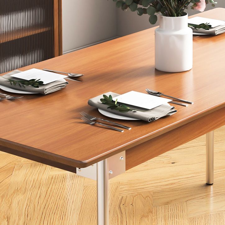 Industrial 1/2/3/4/5 Pièces Rectangle Ensemble de restauration Rectangle Table de salle à manger en bois massif avec chaises