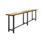 Tavolo da bar in stile industriale Set da bancone in legno massello rettangolare da 1/7 pezzi