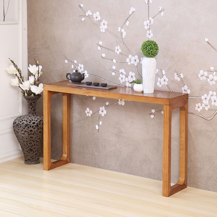 Moderne moderne rechthoekige console-accenttabel Antieke afwerking Console Sofa-tabel