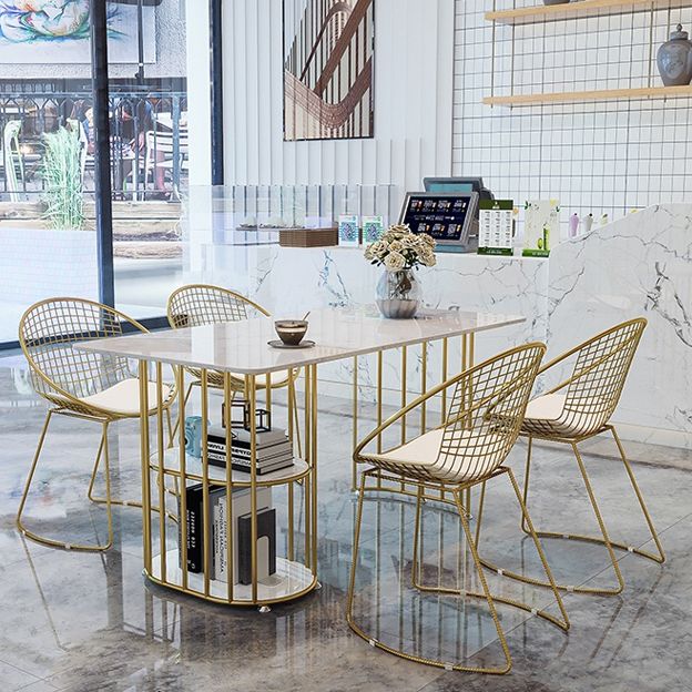 Nordic 1/2/4/5 Pieces Dining Set Rectangle Stone Dining Table for Dining Room Clearhalo 'Dining Room Sets' 'Dining Tables & Seating' 'dining_room_set' 'furn' 'furn_dining_room_set' 'Furniture' 'Kitchen & Dining Furniture' 1200x1200_79e0777c-048f-4a59-8c10-54a42fde3d0a